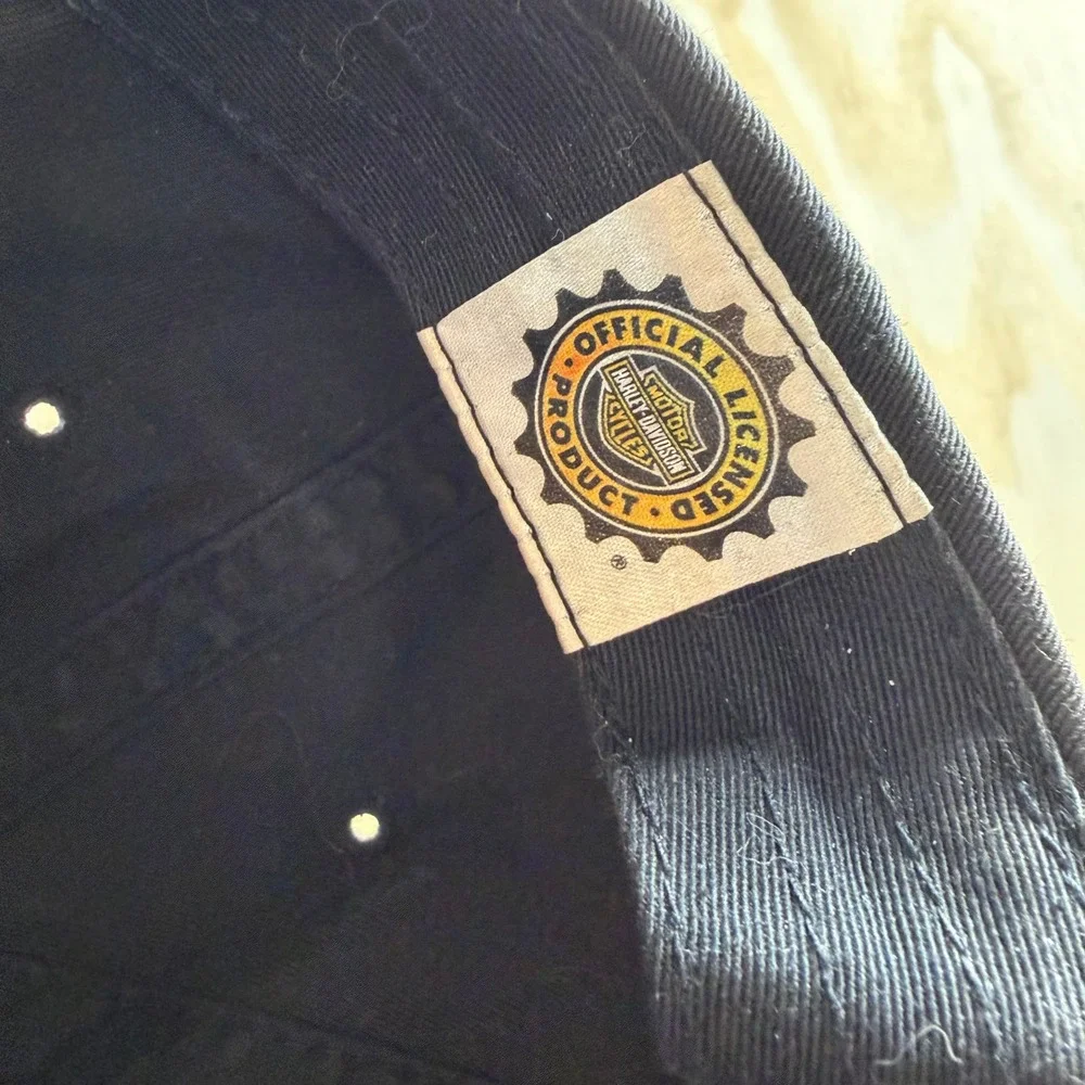 Harley-Davidson Black Cap with Orange and White Logo
